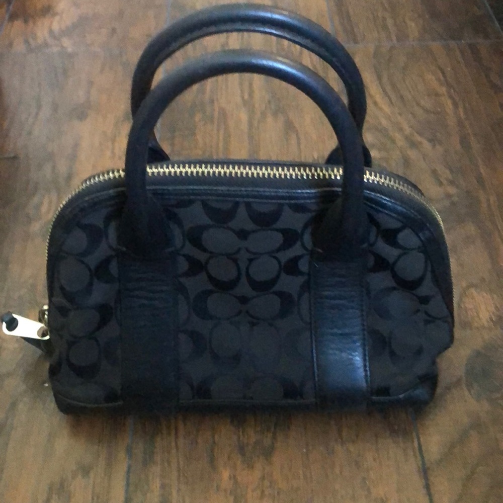 Black Coach Boulder Handbag
